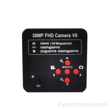 Fotocamera digitale HDMI da 38 MP per microscopio stereo